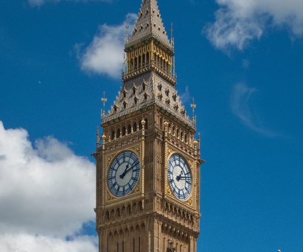 Big Ben and UK Flag